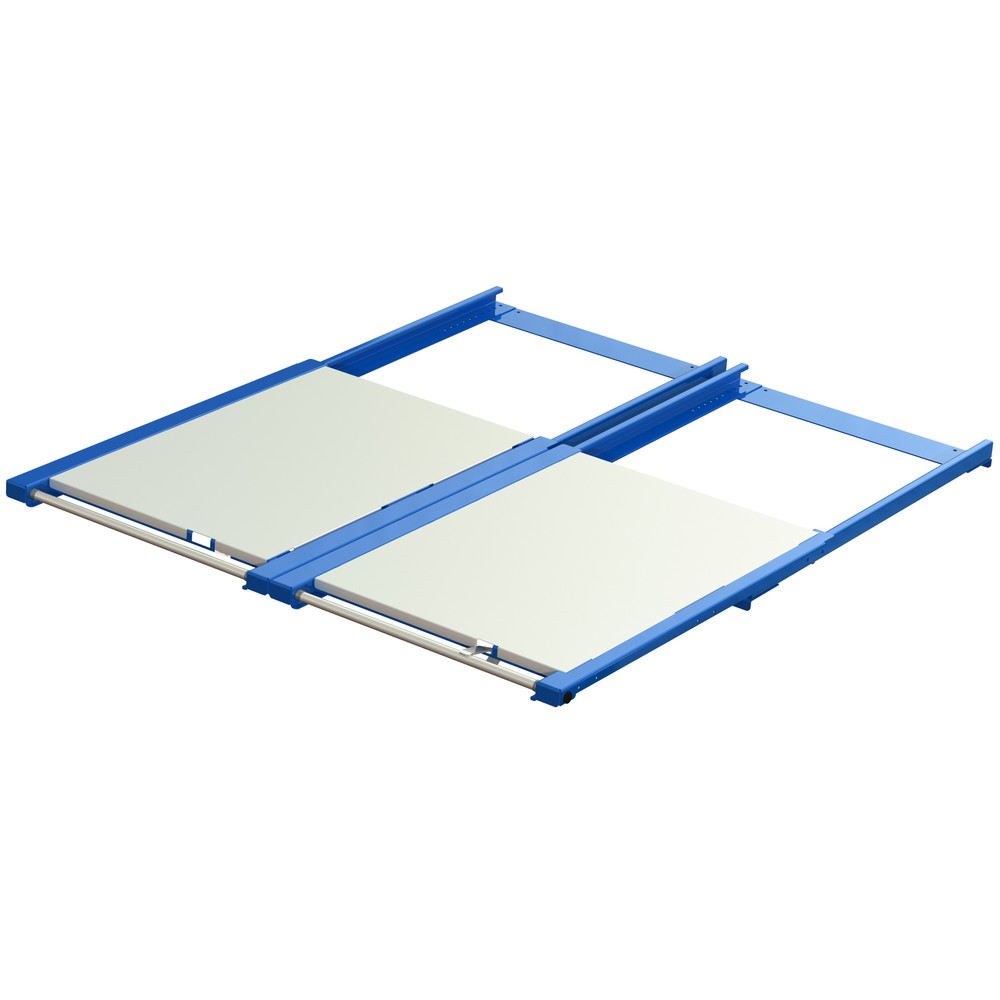 Immagine del prodotto n. 2: Dispositivo di estrazione dei pallet XL, portata 1.200 kg, profondità di estrazione 70 %, LxP 1.700 x 1.200 mm, con ripiano in acciaio