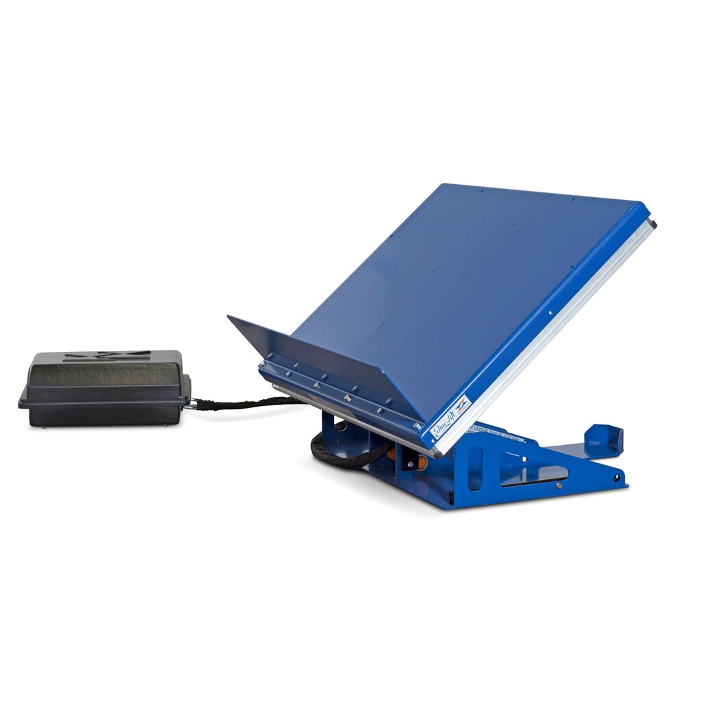 Dispositivo di sollevamento-inclinazione EdmoLift® con piattaforma chiusa, corsa 235–550 mm, portata 750 kg Immagine del prodotto: Dispositivo di sollevamento-inclinazione EdmoLift® con piattaforma chiusa, corsa 235–550 mm, portata 750 kg