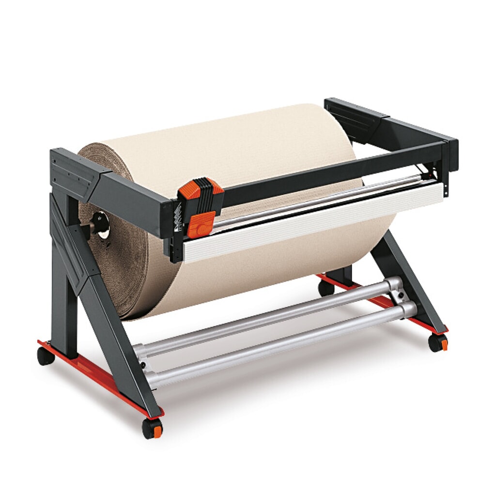 Rocholz tavolo con dispositivo da taglio sottostante Stabil, versione mobile, peso del rotolo max. 200 kg, larghezza di taglio 750 mm Immagine del prodotto: Rocholz tavolo con dispositivo da taglio sottostante Stabil, versione mobile, peso del rotolo max. 200 kg, larghezza di taglio 750 mm