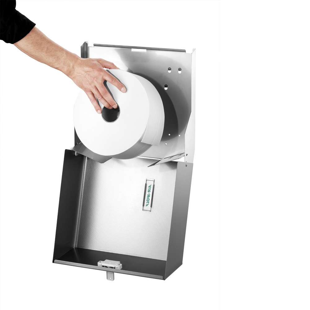 Immagine del prodotto n. 2: Distributore di rotoli duplex Air-Wolf in acciaio inox spazzolato