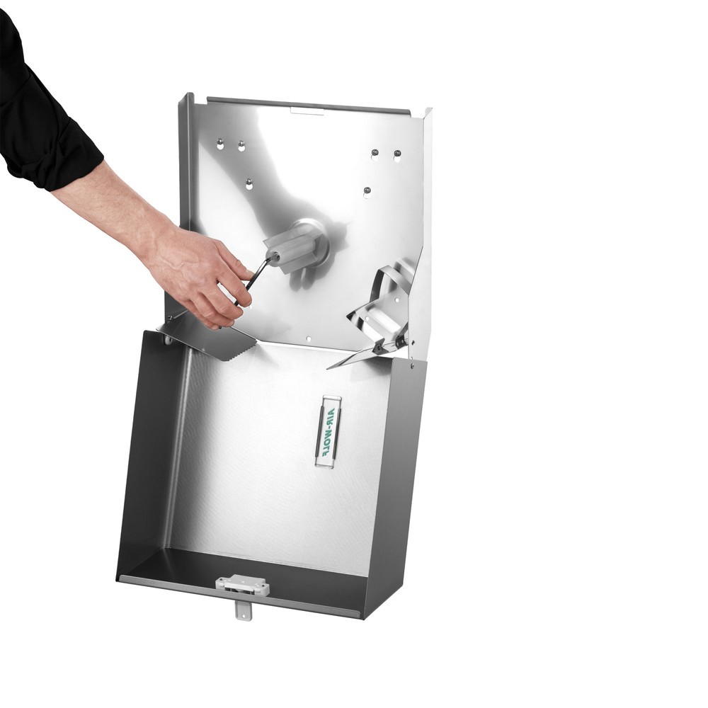 Immagine del prodotto n. 5: Distributore di rotoli duplex Air-Wolf in acciaio inox spazzolato
