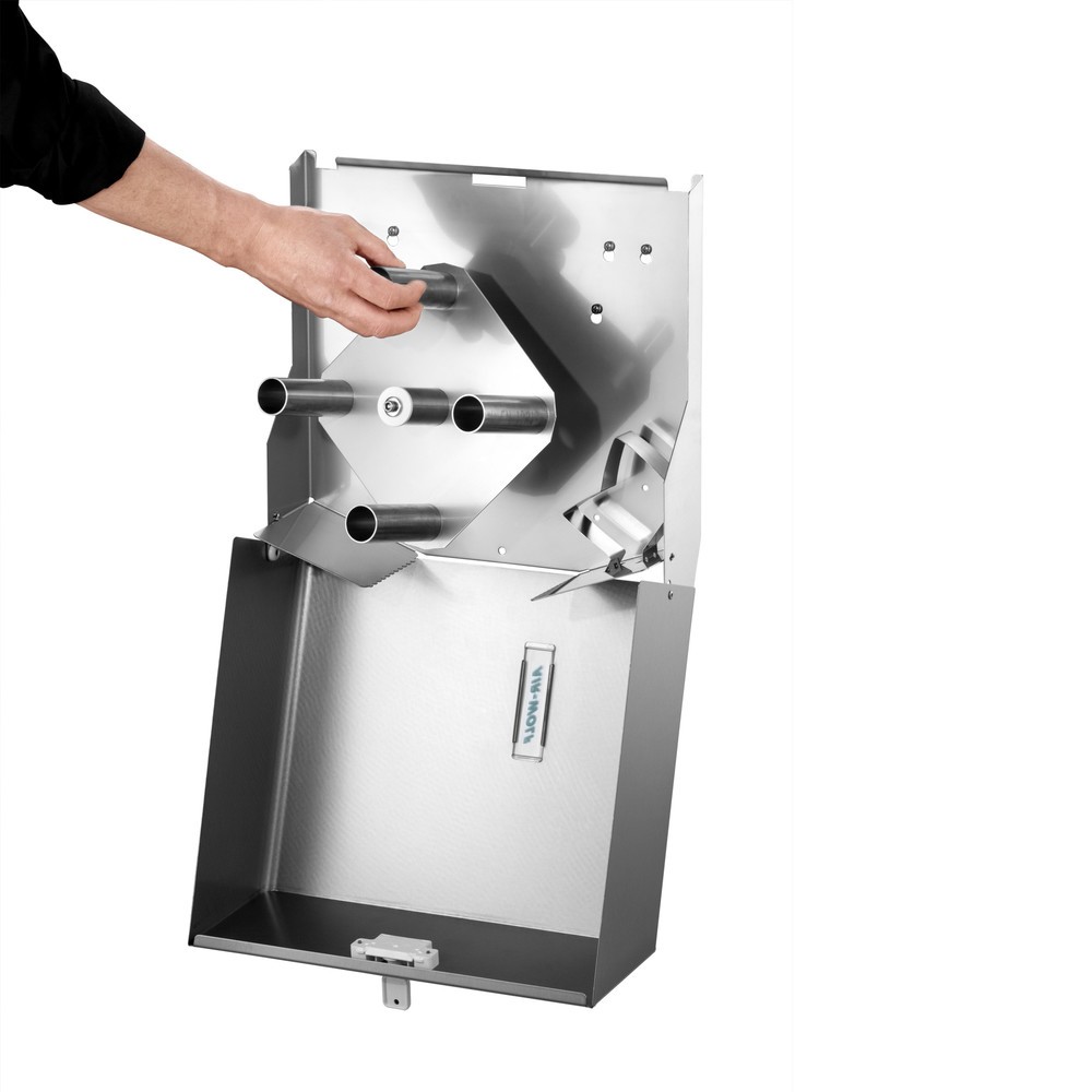 Immagine del prodotto n. 7: Distributore di rotoli duplex Air-Wolf in acciaio inox spazzolato