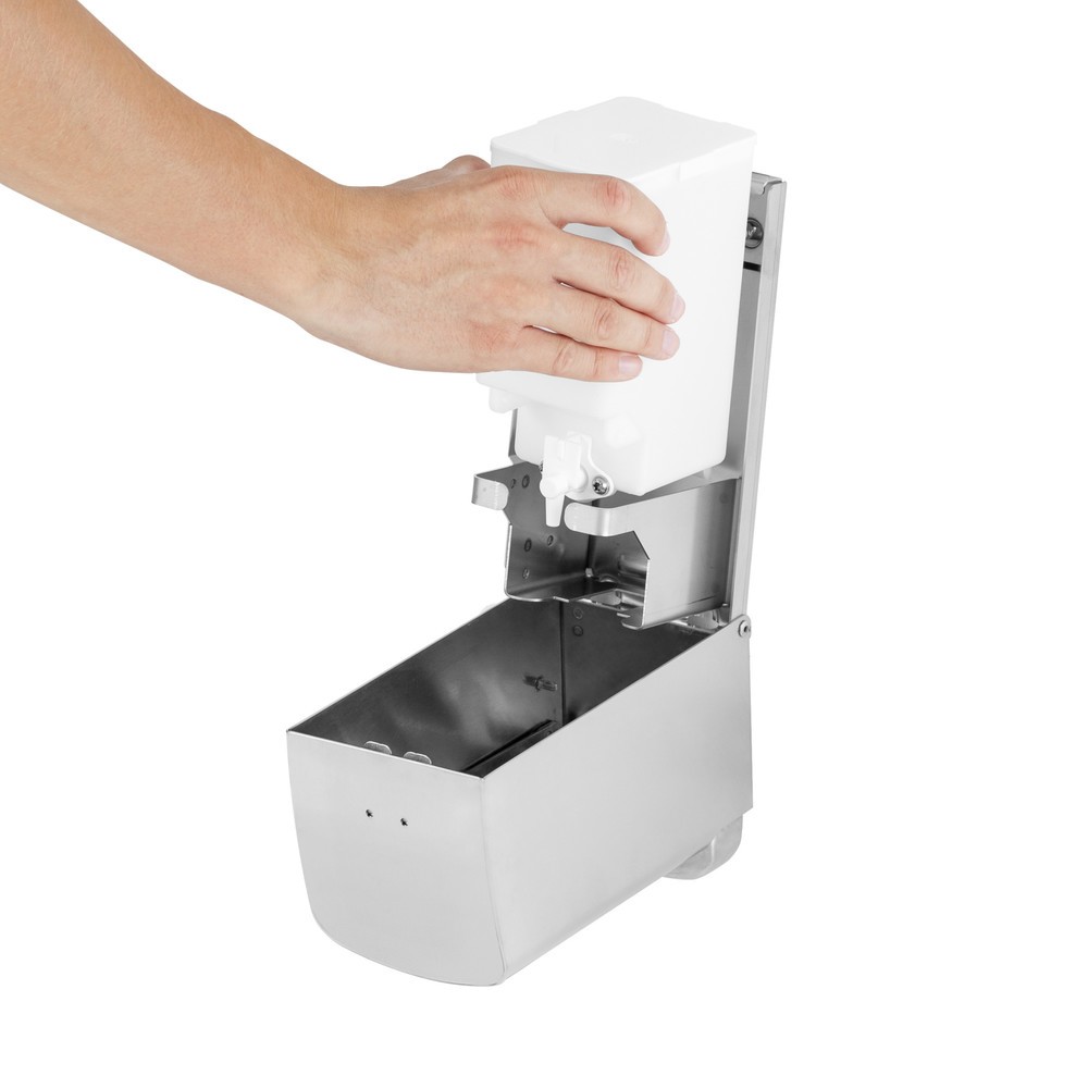 Immagine del prodotto n. 5: Distributore di sapone e disinfettante Air-Wolf serie Alpha, acciaio inox spazzolato