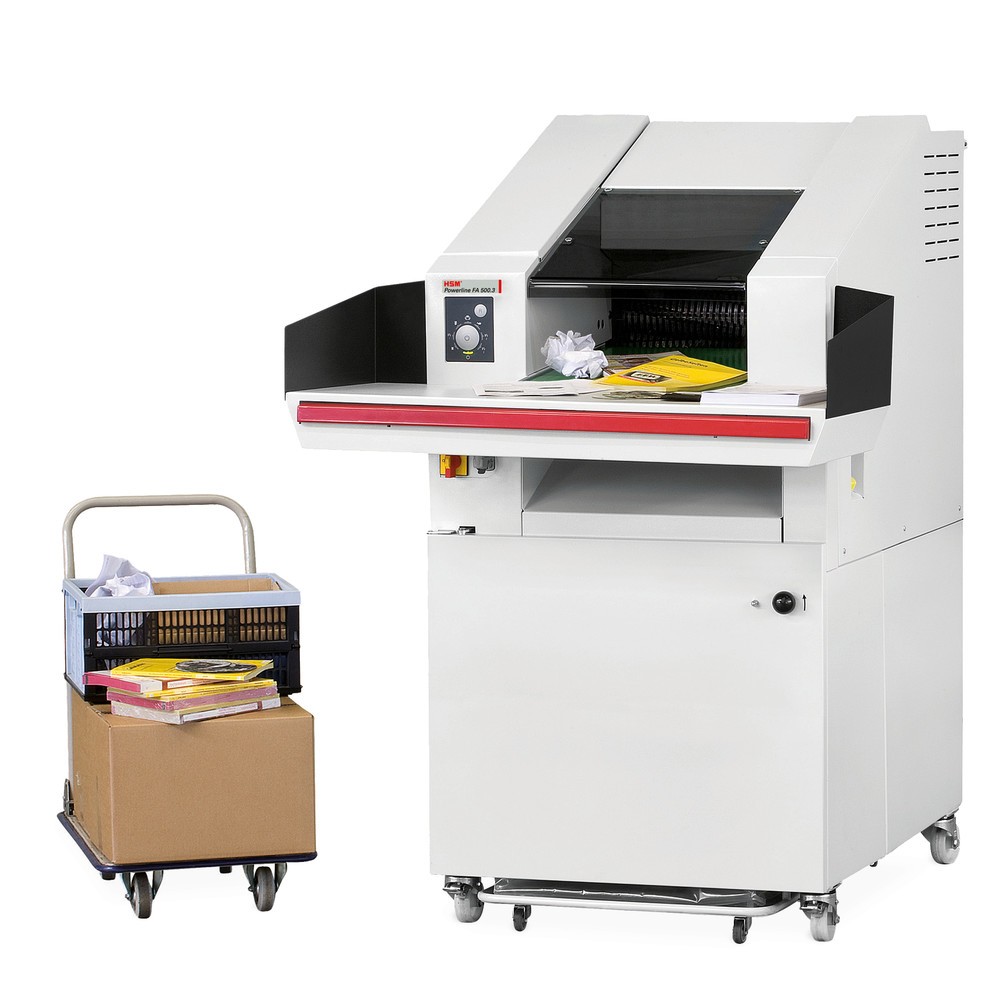 Immagine del prodotto n. 3: Distruggi-documenti grande HSM Powerline FA 500.3, taglio in frammenti 6 x 40-53 mm