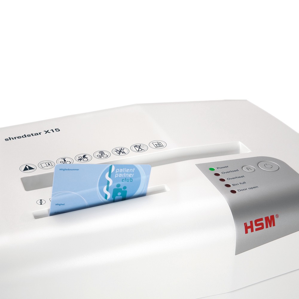 Immagine del prodotto n. 2: Distruggi-documenti HSM shredstar X15, taglio in frammenti, 4 x 37 mm