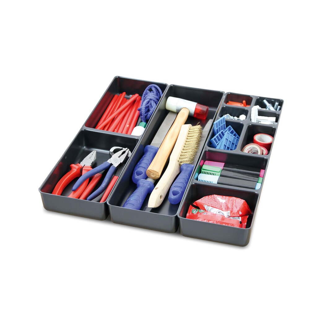 Divisore cassetti armadio in acciaio stumpf® Premium, in materiale plastico Immagine del prodotto: Divisore cassetti armadio in acciaio stumpf® Premium, in materiale plastico