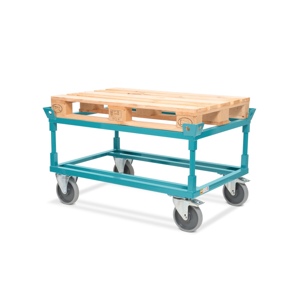 Dolly Ameise®, con fermo, altezza costruttiva di carico 650 mm, gommatura TPE Immagine del prodotto n. 4: Dolly Ameise®, con fermo, altezza costruttiva di carico 650 mm, gommatura TPE