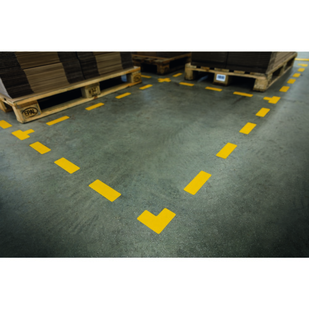 Immagine del prodotto n. 2: DURABLE Adesivi di marcatura da pavimento Croce, LxL 150 x 150 mm, spessore 0,7 mm, 5 confezioni da 10 adesivi/SU