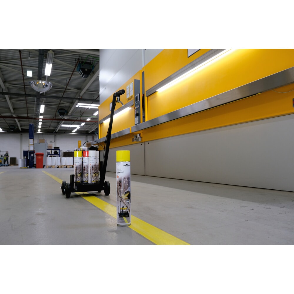 Immagine del prodotto n. 3: DURABLE vernice segnaletica da pavimento spray DURALINE®, per interni ed esterni, 750 ml, bianco