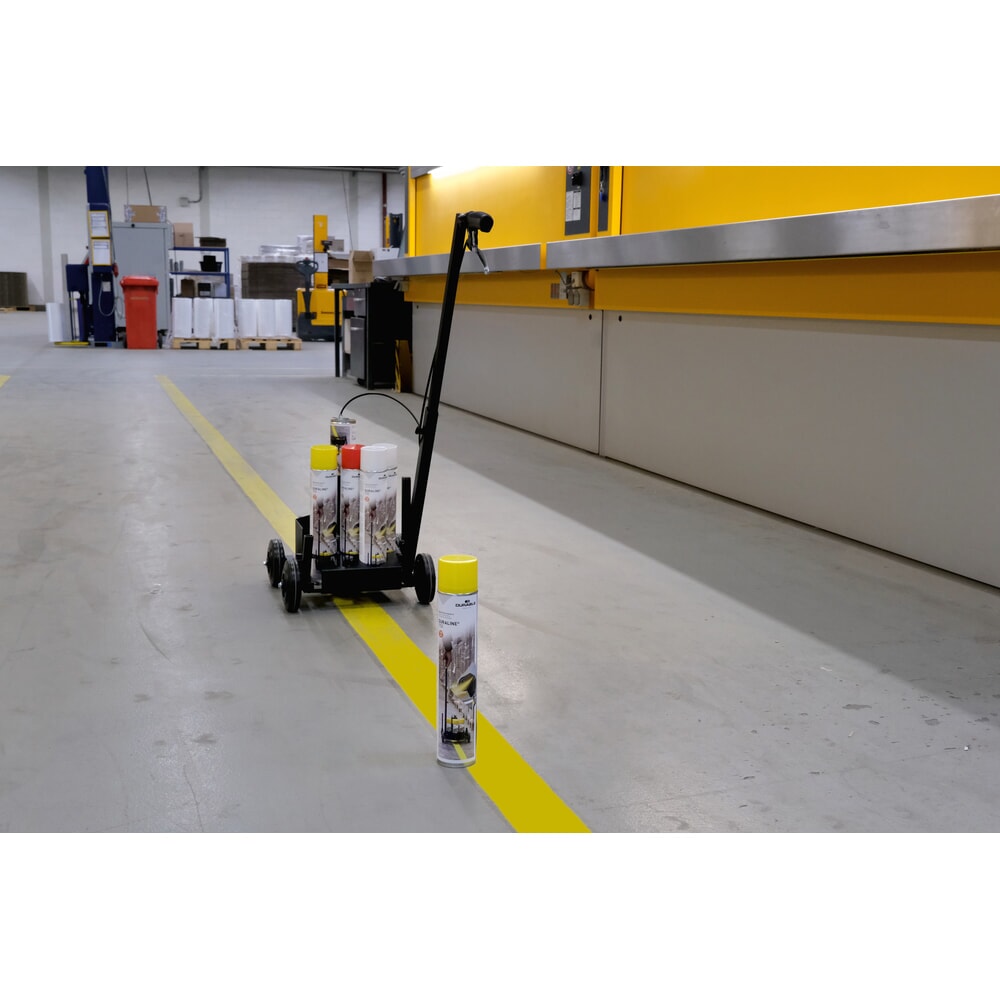 Immagine del prodotto n. 2: DURABLE vernice segnaletica da pavimento spray DURALINE®, per interni ed esterni, 750 ml, giallo