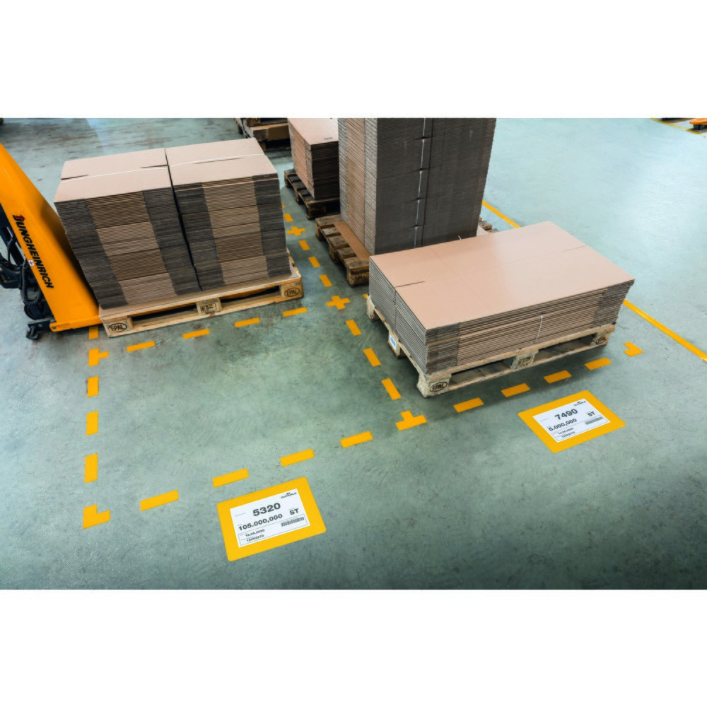 Immagine del prodotto n. 2: DURABLE Finestra di marcatura da pavimento DIN A4, HxL 314 x 401 mm, spessore 0,4 mm, staccabile, 2 confezioni da 10 pezzi/SU