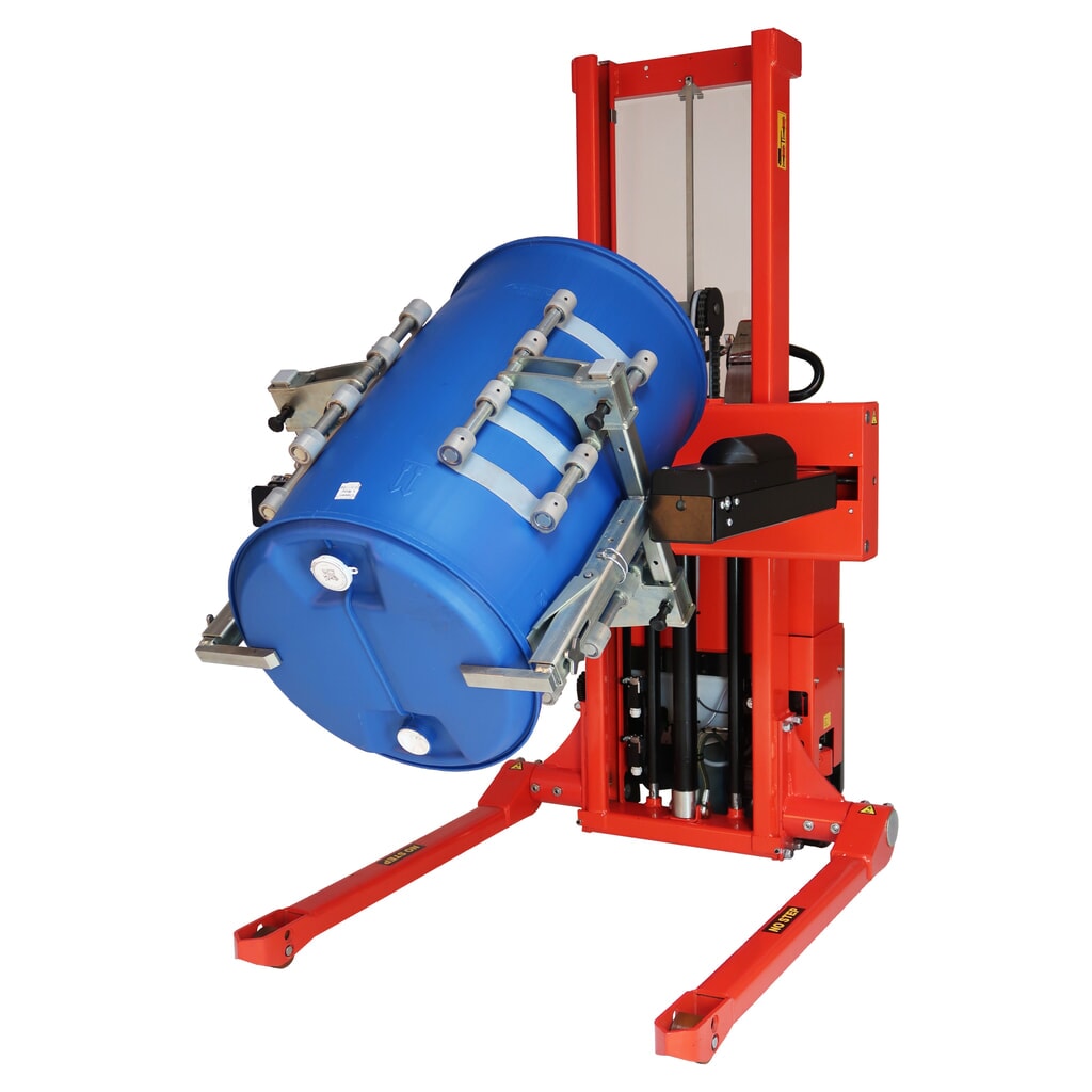 Ribaltatore multi-fusto elettrico Logitrans, girevole, bracci prensili regolabili Immagine del prodotto n. 2: Ribaltatore multi-fusto elettrico Logitrans, girevole, bracci prensili regolabili