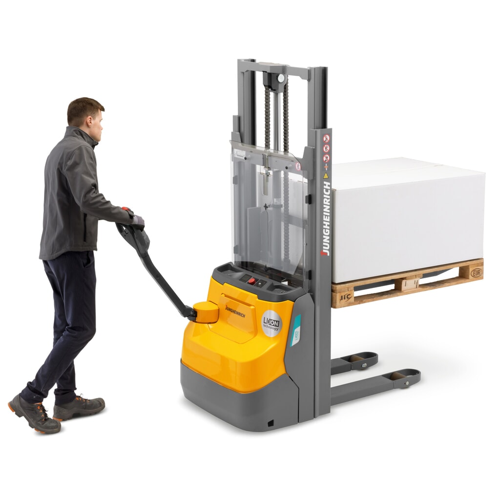 Jungheinrich stoccatore elettrico EJC110i ZT, doppio montante telescopico, altezza di sollevamento 2.390 mm, portata 1.000 kg, impianto idraulico proporzionale Immagine del prodotto n. 7: Jungheinrich stoccatore elettrico EJC110i ZT, doppio montante telescopico, altezza di sollevamento 2.390 mm, portata 1.000 kg, impianto idraulico proporzionale
