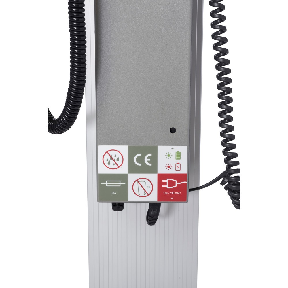 Immagine del prodotto n. 3: Elevatore HOVMAND con manipolatore rotoli per rotoli fino a 40 kg, altezza di sollevamento 1.642 mm, portata 130 kg