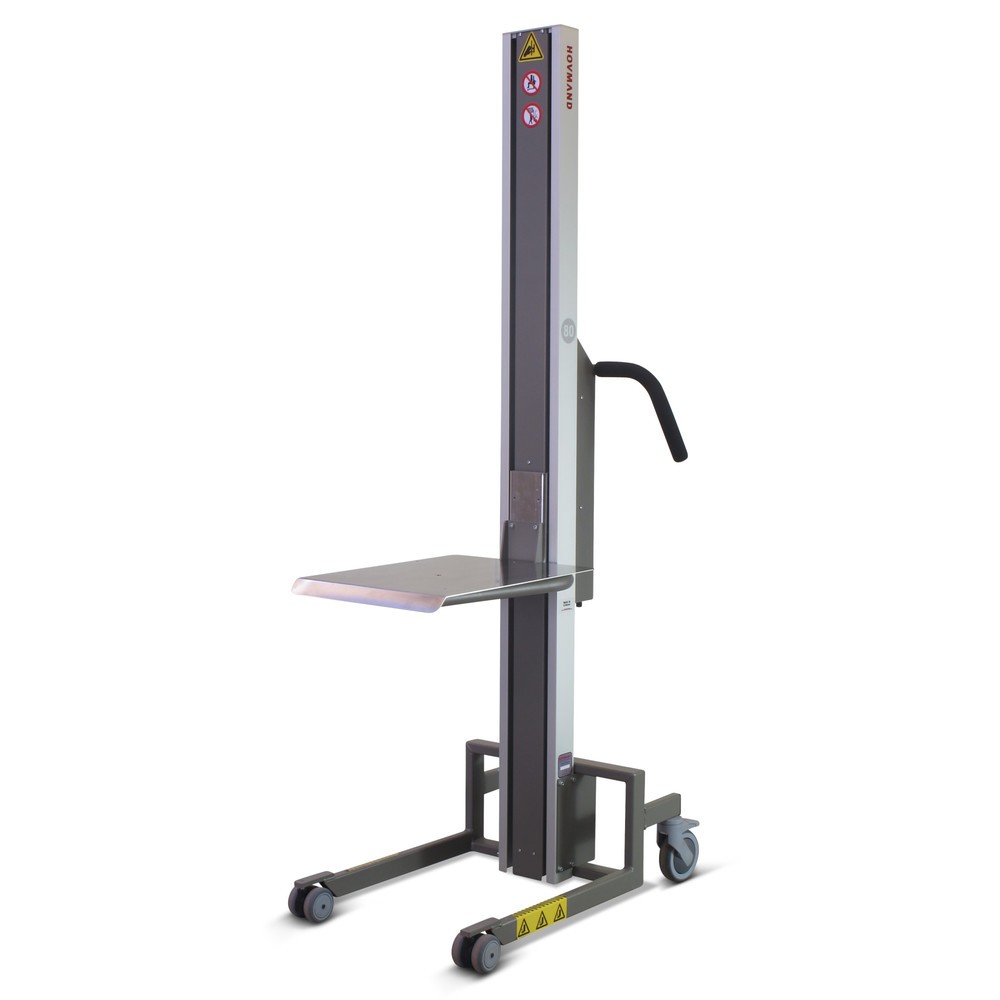 Immagine del prodotto n. 1: Elevatore HOVMAND con piattaforma in acciaio inox, intervallo di sollevamento 100-1.710 mm, portata 80 kg