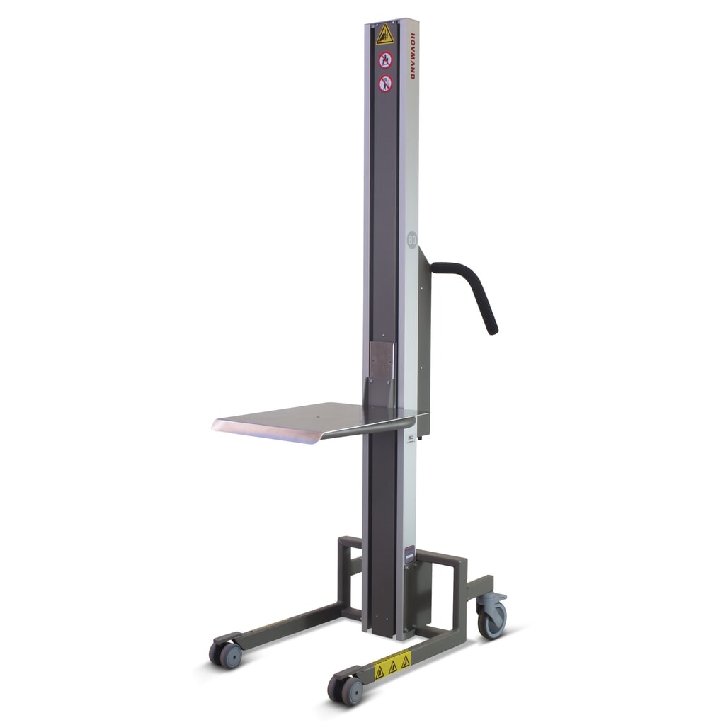 Immagine del prodotto: Elevatore HOVMAND con piattaforma in acciaio inox, intervallo di sollevamento 100-1.310 mm, portata 80 kg