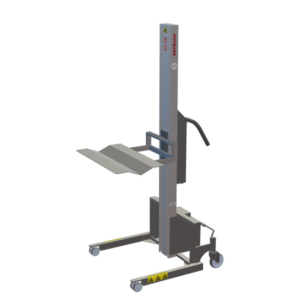 Elevatore HOVMAND con piattaforma per rotoli fino a 50 kg, altezza di sollevamento 1.242 mm, portata 80 kg Immagine del prodotto n. 1: Elevatore HOVMAND con piattaforma per rotoli fino a 50 kg, altezza di sollevamento 1.242 mm, portata 80 kg