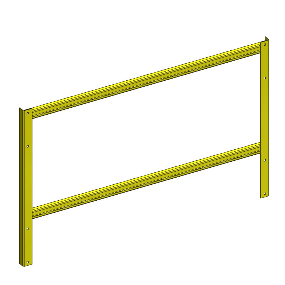 Immagine del prodotto: Elevazione di montanti finali per scaffale ibrido 3 in 1, Alt x Lungh 700 x 1.100 mm