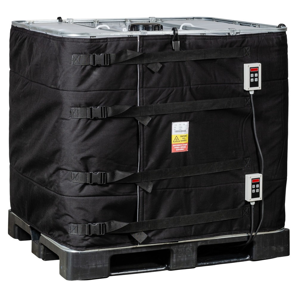Immagine del prodotto: Fascia riscaldante per contenitori IBC Kuhlmann con 2 regolatori digitali, 1.000 l, 0-90 ºC, 230 V, 2x 1.000 W, LxA 4.400 x 1.000 mm