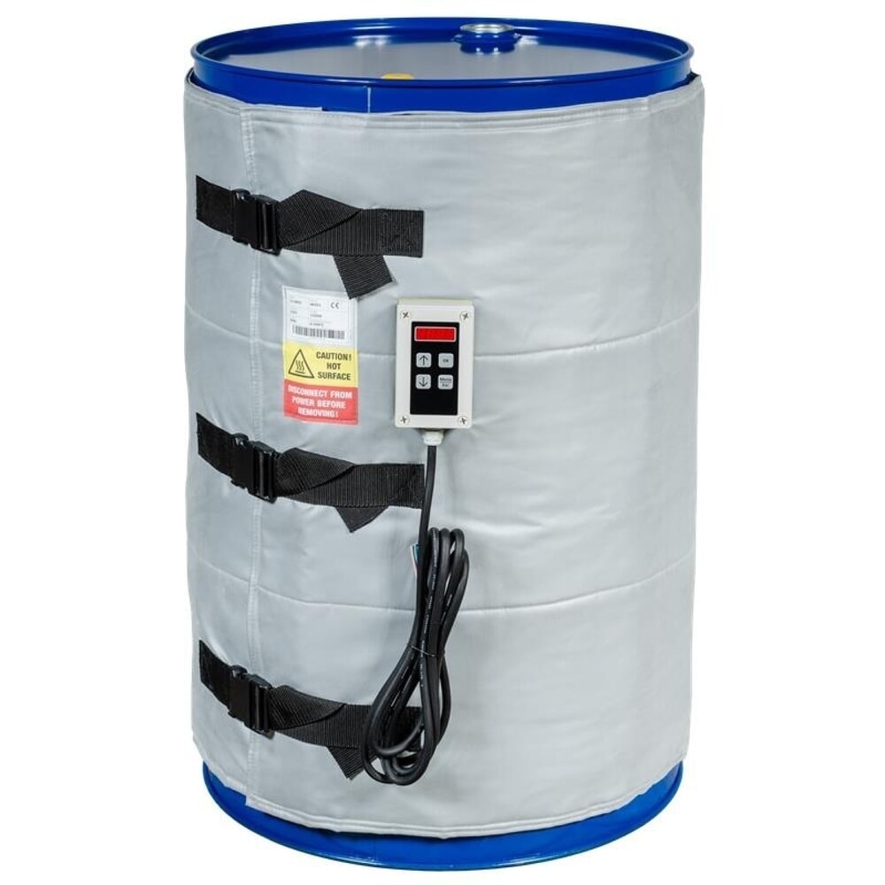 Immagine del prodotto: Fascia riscaldante per fusti ad alta temperatura Kuhlmann, 200-220 l, 0-200 ºC, 230 V, 1.500 W, LxA 1.990 x 800 mm