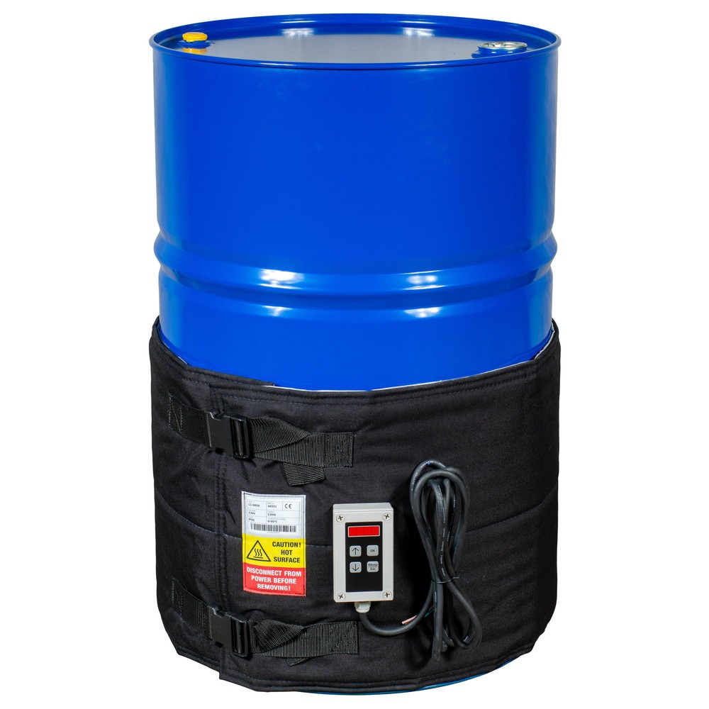 Immagine del prodotto n. 1: Fascia riscaldante per fusti Kuhlmann con regolatore digitale, 200-220 l, 0-90 ºC, 230 V, 530 W, LxA 1.990 x 450 mm