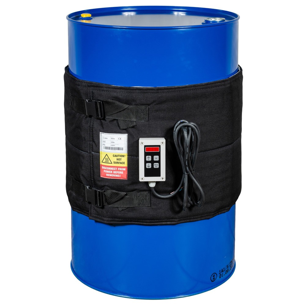 Immagine del prodotto n. 2: Fascia riscaldante per fusti Kuhlmann con regolatore digitale, 200-220 l, 0-90 ºC, 230 V, 530 W, LxA 1.990 x 450 mm