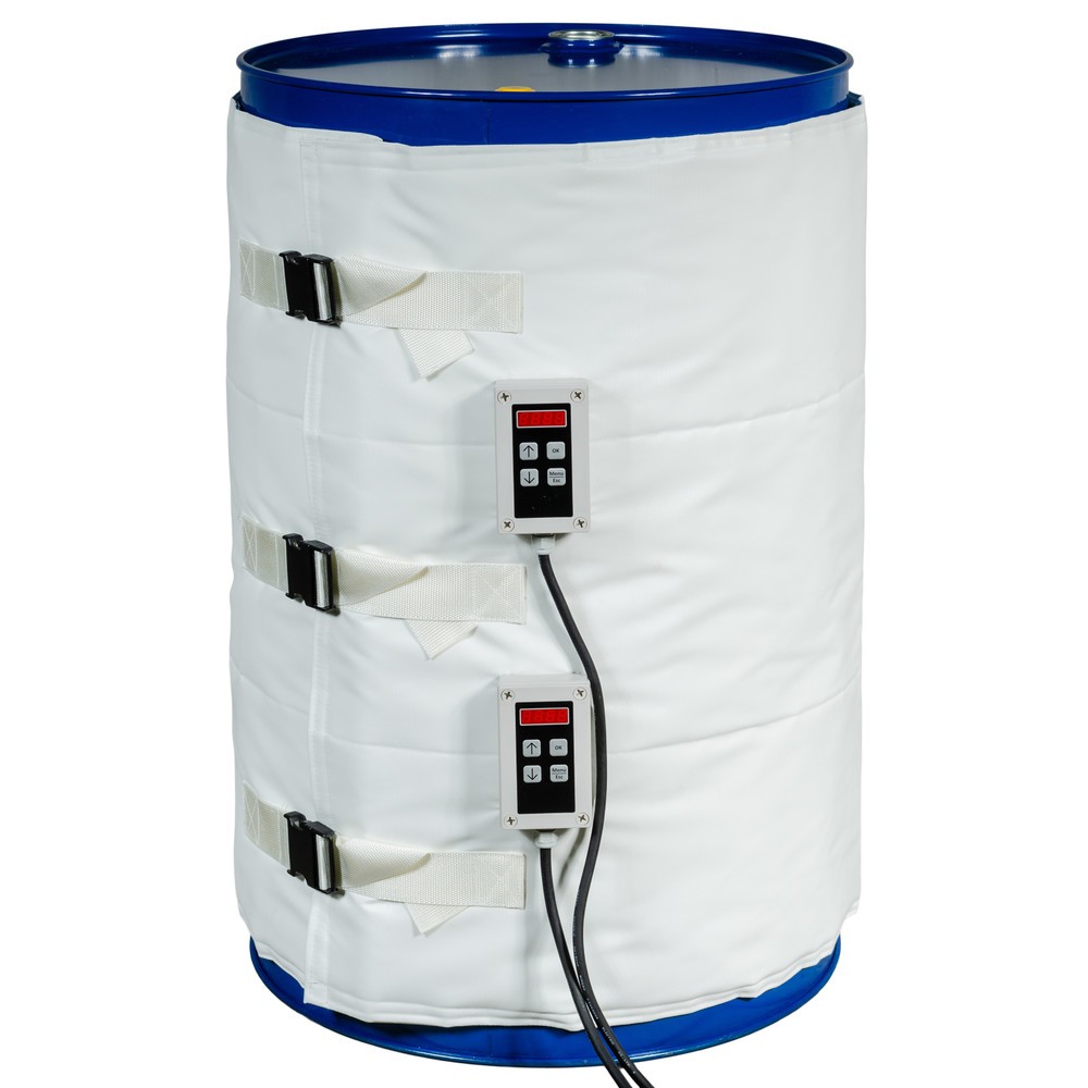 Immagine del prodotto: Fascia riscaldante per fusti Kuhlmann per l'industria alimentare e farmaceutica, 200-220 l, 0-120 ºC, 230 V, 2x 600 W, LuxLa 1.990 x 800 mm
