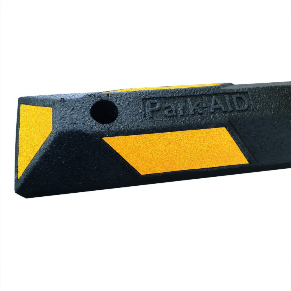 Immagine del prodotto n. 3: Park-Aid® fermo ruota nero con nastro riflettente giallo, larghezza 900mm