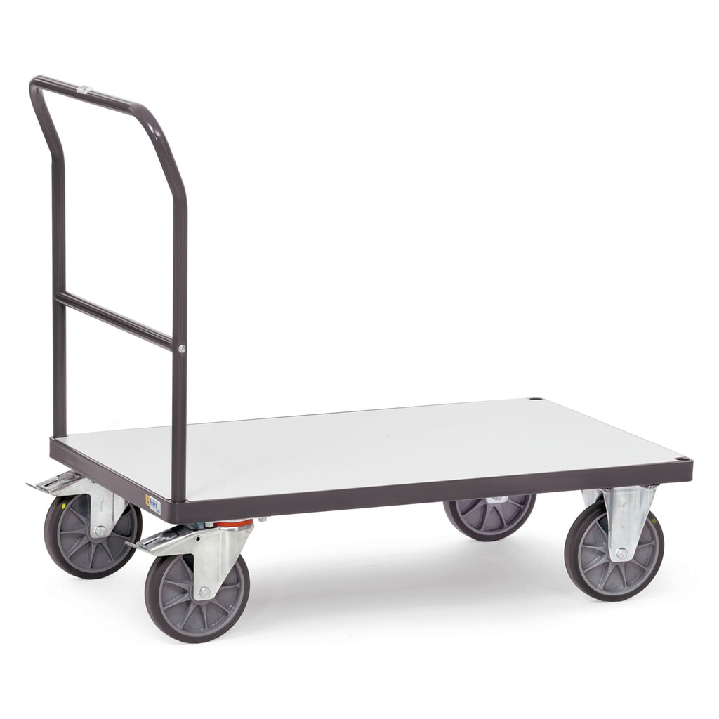 Immagine del prodotto: fetra® carrello a piattaforma ESD, con area di carico in legno LxP 500 x 850 mm, capacità di carico 500 kg