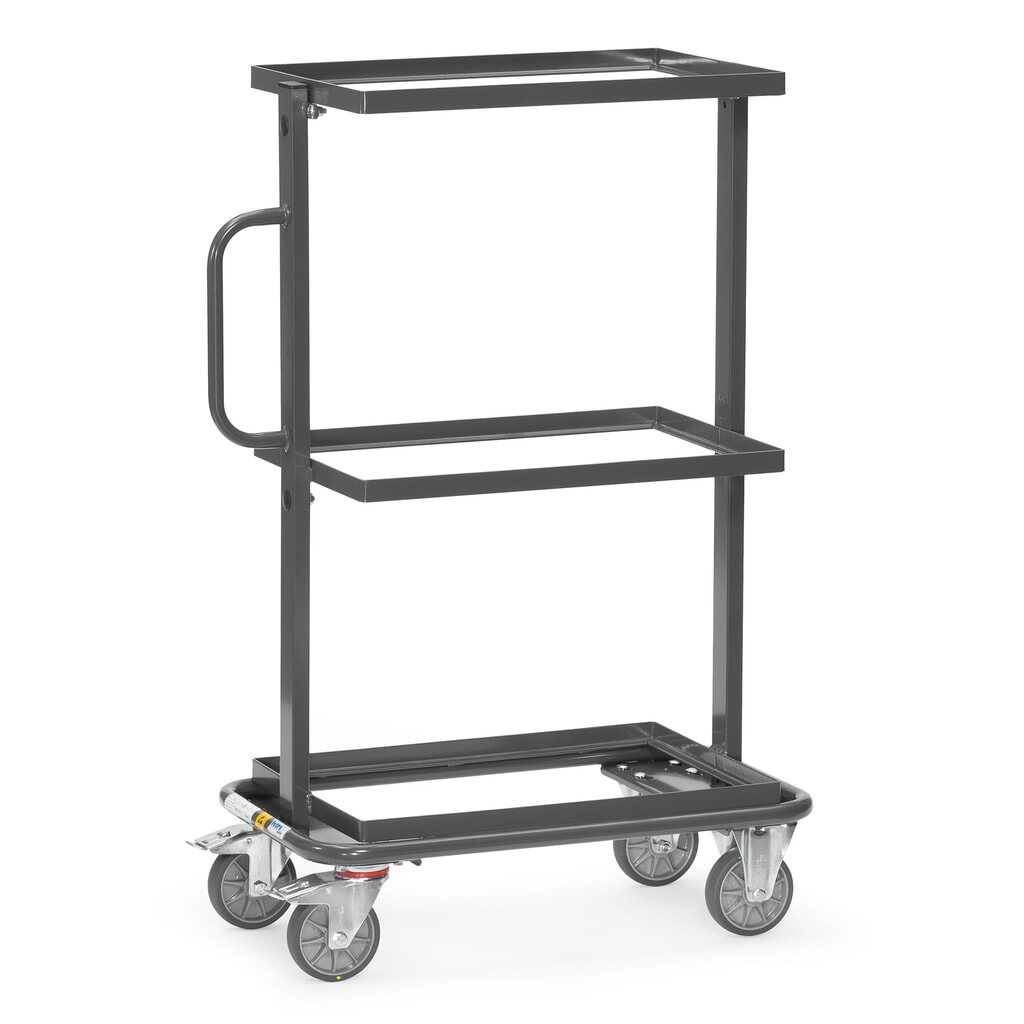 Immagine del prodotto: fetra® carrello a tavolino ESD, capacità di carico 200 kg, 3 zone di carico 405 x 605 mm, senza ripiani