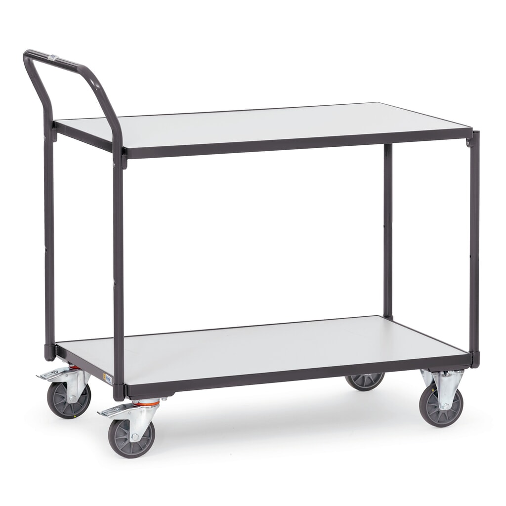 fetra® carrello da tavolo ESD, capacità di carico 300 kg, 2 zone di carico da 500 x 850 mm Immagine del prodotto n. 1: fetra® carrello da tavolo ESD, capacità di carico 300 kg, 2 zone di carico da 500 x 850 mm