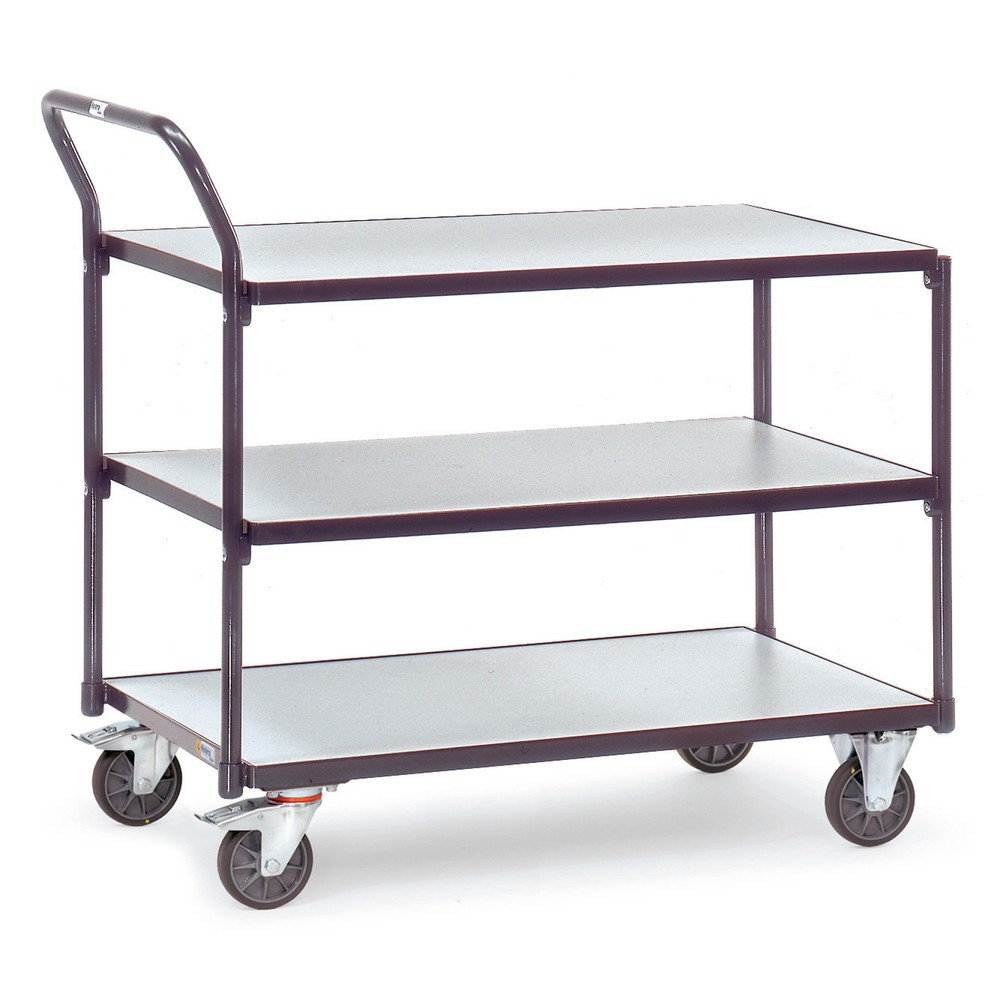 Immagine del prodotto n. 1: fetra® carrello da tavolo ESD, capacità di carico 300 kg, 3 aree di carico da 500 x 850 mm
