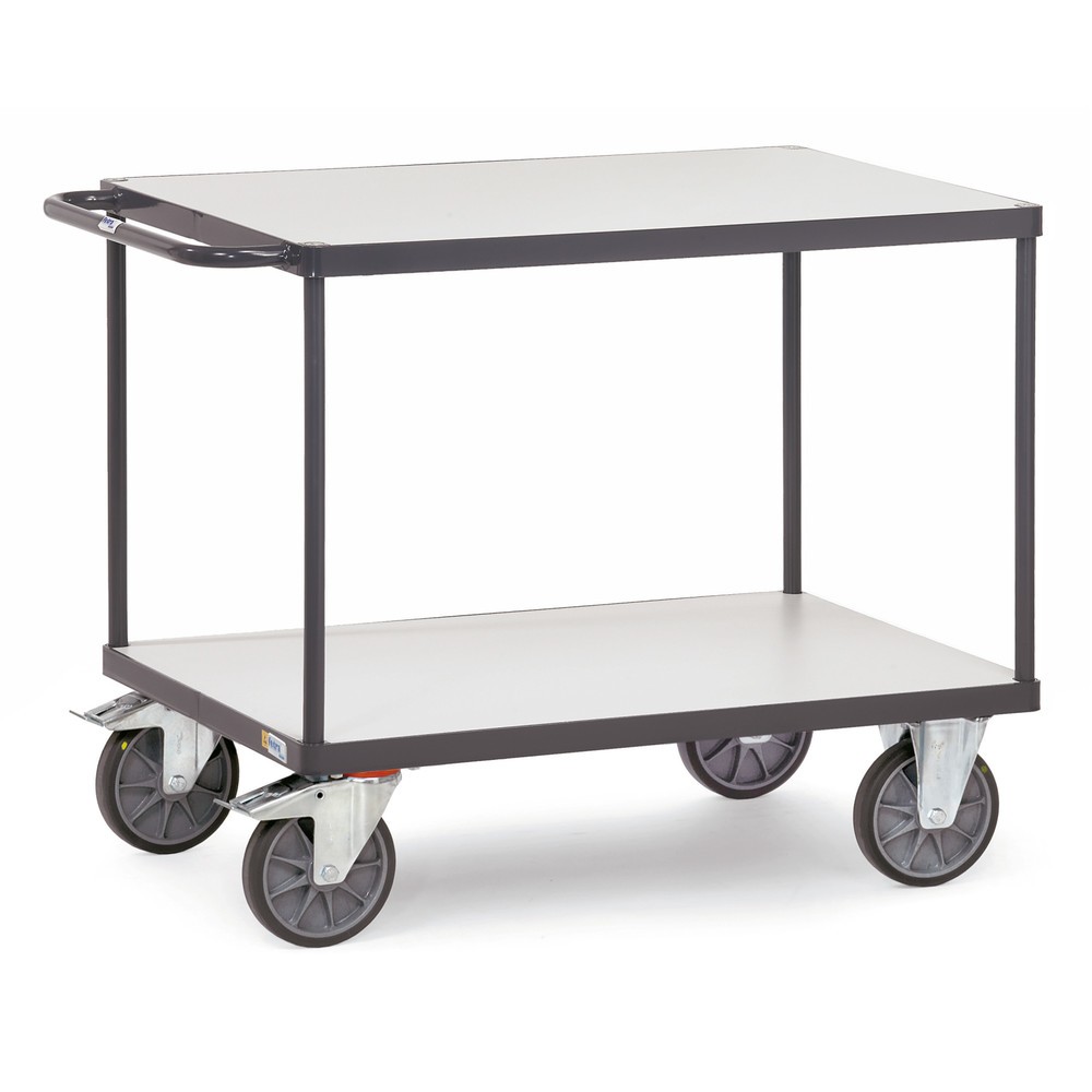 Immagine del prodotto n. 1: fetra® carrello da tavolo ESD, capacità di carico 500 kg, 2 zone di carico da 500 x 850 mm