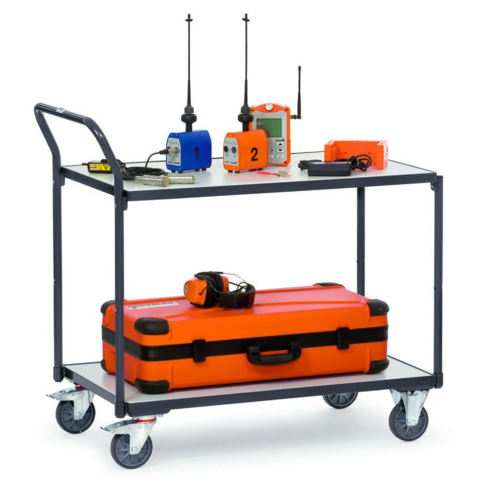 Immagine del prodotto n. 2: fetra® carrello da tavolo ESD, capacità di carico 500 kg, 2 zone di carico da 500 x 850 mm