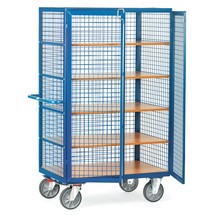 Produktabbildung Nr. 1: fetra® Kastenwagen mit Gitterwänden, 4 Zwischenböden, HxBxL 1.792 x 740 x 1.170 mm