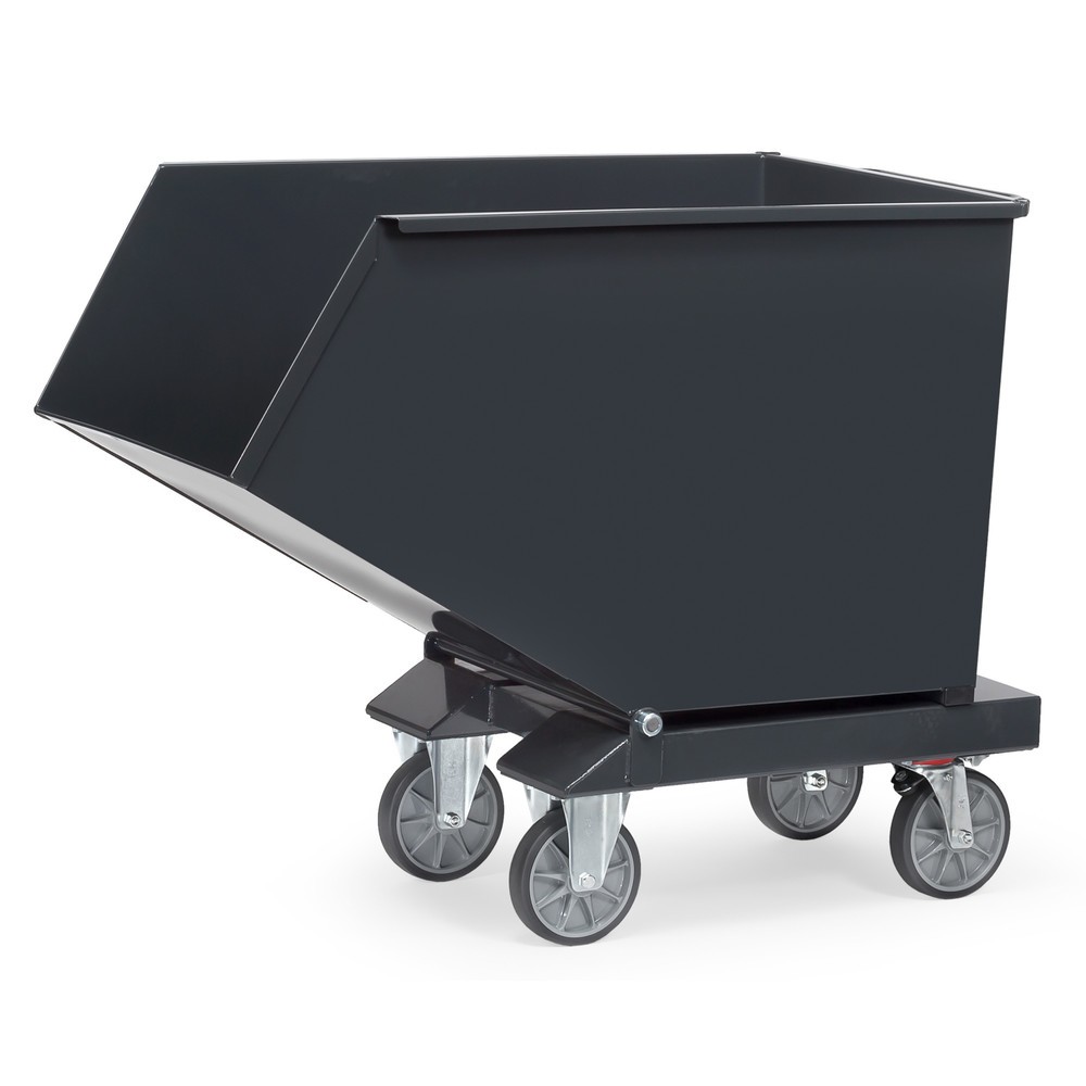 Immagine del prodotto n. 1: fetra® vasca ribaltabile ribaltabile con ruote, 0,8 m³, grigio antracite