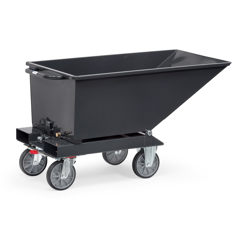 fetra® 0.25 m³ - vasca ribaltabile ribaltabile con ruote, colore: Grigio antracite Immagine del prodotto n. 7: fetra® 0.25 m³ - vasca ribaltabile ribaltabile con ruote, colore: Grigio antracite