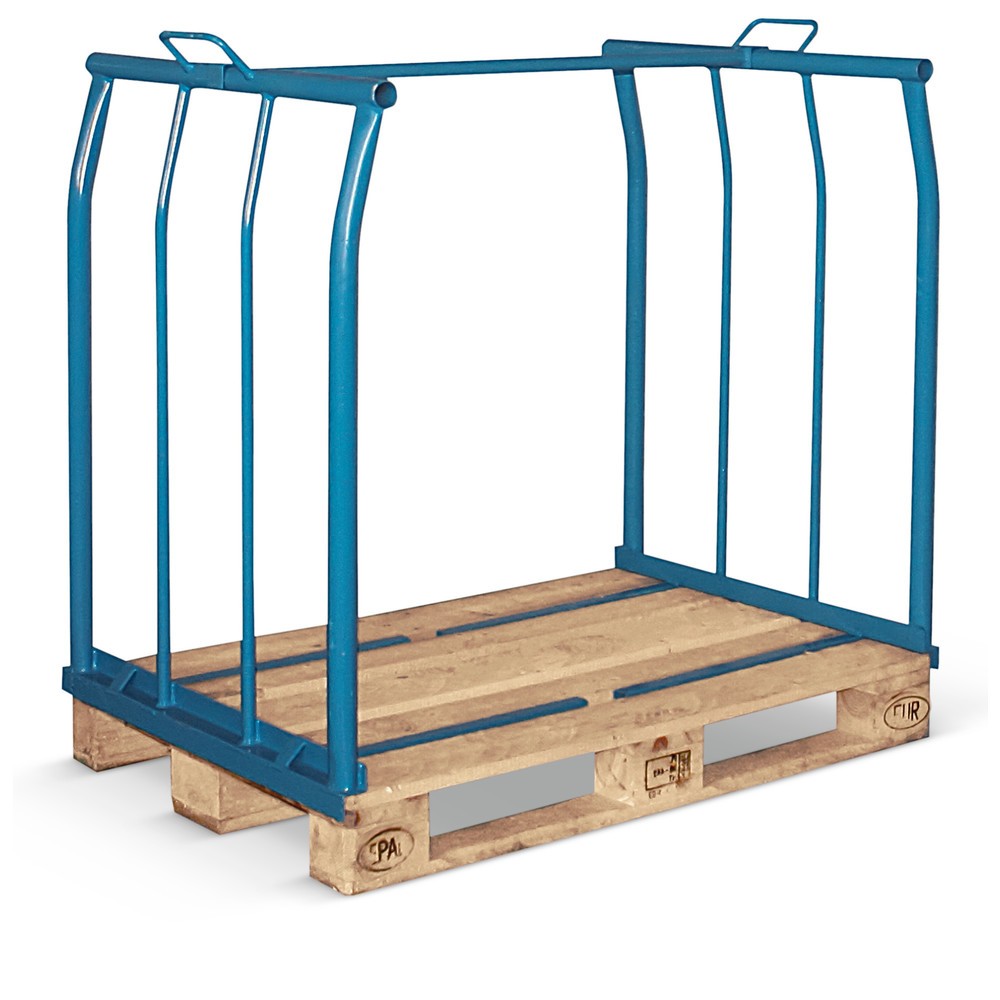 Immagine del prodotto: fissaggio per pallet CORDES, lati lunghi aperti, Euro pallet, verniciato, altezza costruttiva 800 mm