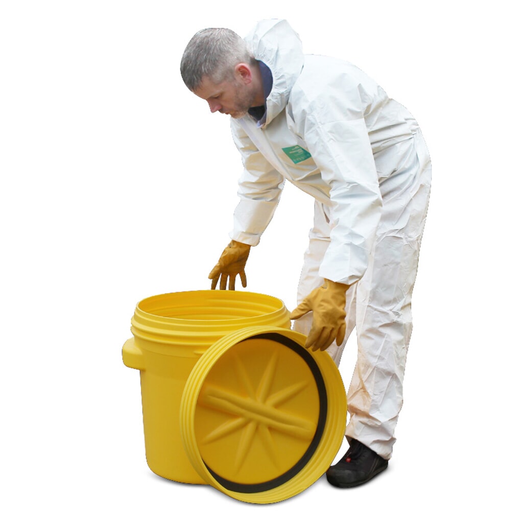 Fusto di sicurezza in HDPE, approvazione ONU, con coperchio a vite e 2 maniglie, 77 l Immagine del prodotto n. 2: Fusto di sicurezza in HDPE, approvazione ONU, con coperchio a vite e 2 maniglie, 77 l