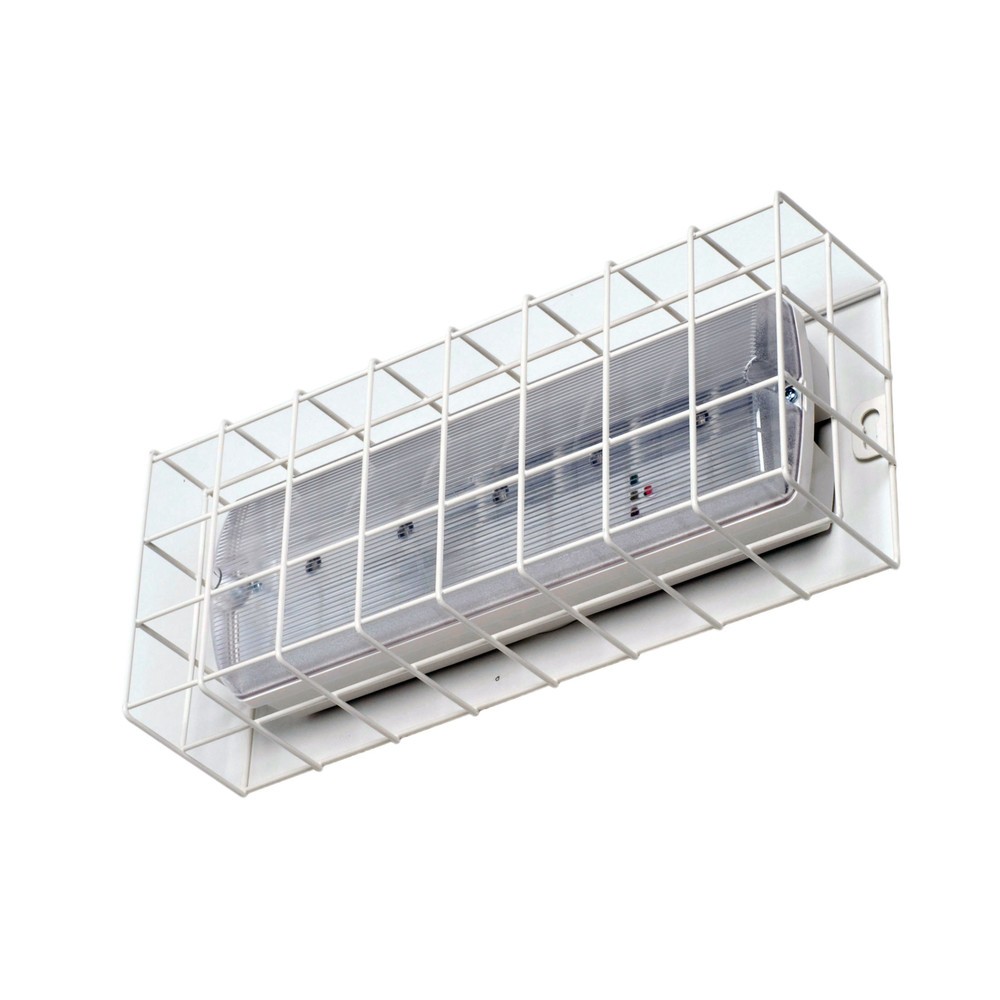 Immagine del prodotto: Gabbia protettiva antiurto per luci di emergenza, AxLxP 200 x 435 x 140 mm