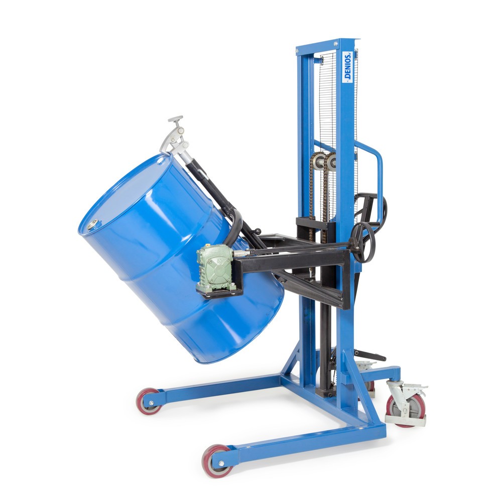 Immagine del prodotto: Girafusti da 180°, portata 350 kg, sollevamento a timone, altezza di sollevamento 0-1.300 mm