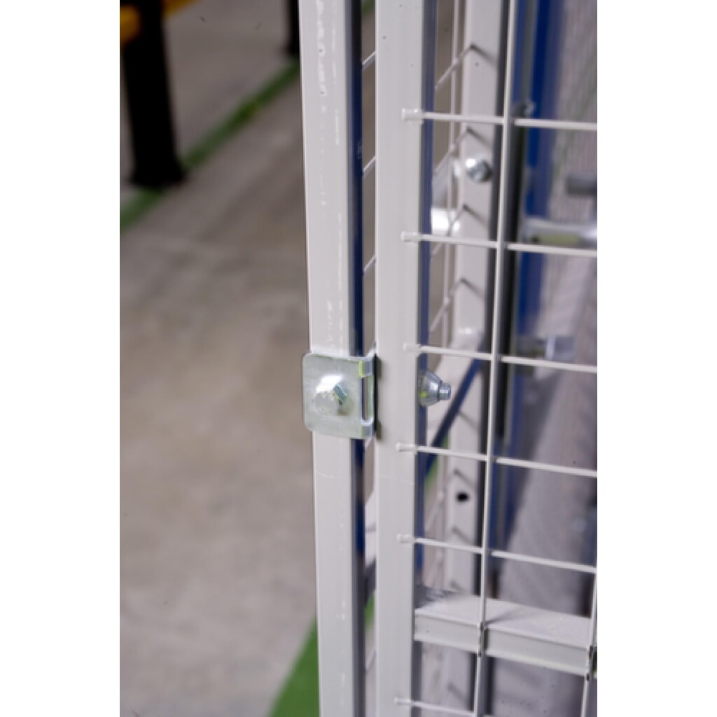 Accessorio per connettori angolari TROAX® per sistema di pareti divisorie a griglia, per griglia di protezione macchine Immagine del prodotto n. 2: Accessorio per connettori angolari TROAX® per sistema di pareti divisorie a griglia, per griglia di protezione macchine