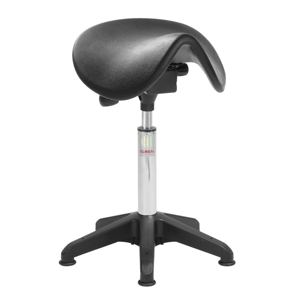 Immagine del prodotto: Sgabello a sella Global Stole A/S Dalton Easy seat Octopus, ruote, poliuretano, nero