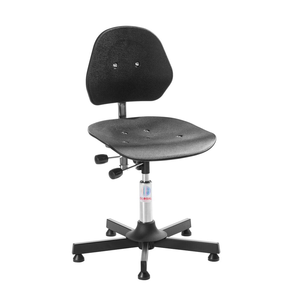 Global Stole A/S Sedia girevole da lavoro Solid, altezza seduta 520-650 mm, piedini, base in acciaio Immagine del prodotto n. 1: Global Stole A/S Sedia girevole da lavoro Solid, altezza seduta 520-650 mm, piedini, base in acciaio