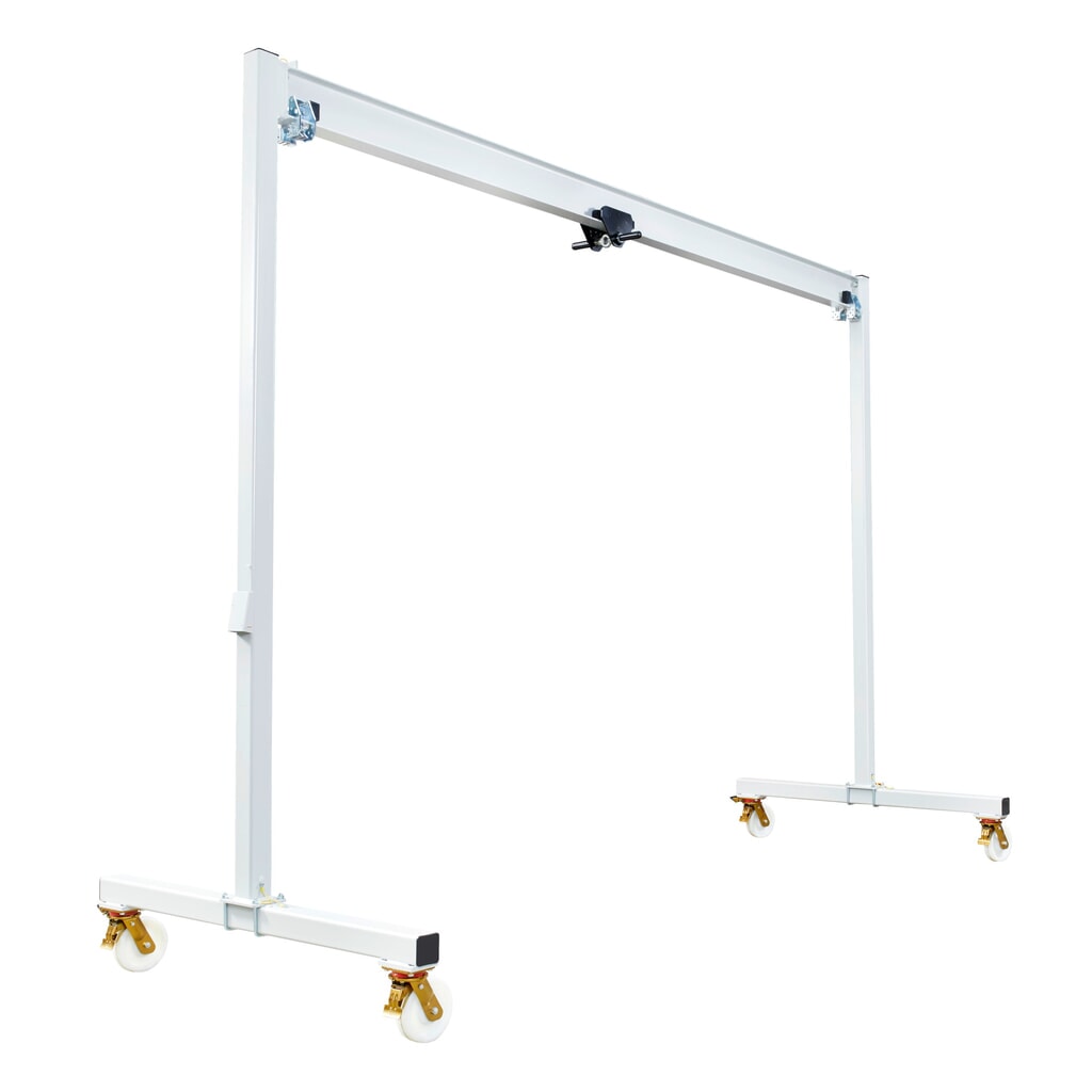 Gru a portale VETTER® incl. carrello a spinta manuale, mobile, larghezza libera 5 m, portata 500 kg Immagine del prodotto: Gru a portale VETTER® incl. carrello a spinta manuale, mobile, larghezza libera 5 m, portata 500 kg
