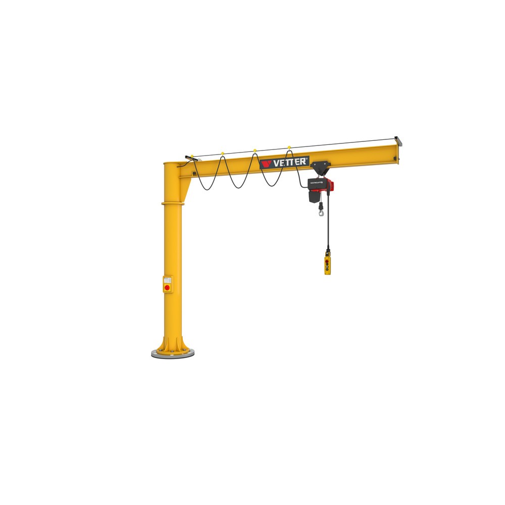 Immagine del prodotto n. 3: Gru orientabile VETTER® incl. paranco elettrico a catena LIFTKET, versione a colonna, raggio di rotazione 360°, sbraccio 3.000 mm, portata 125 kg
