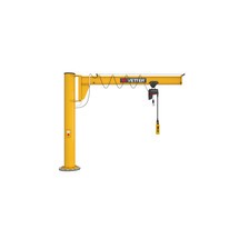 Immagine del prodotto n. 1: Gru orientabile VETTER® incl. paranco elettrico a catena LIFTKET, versione a colonna, ribassata, incl. materiale di fissaggio, sbraccio 3.000 mm, portata 250 kg