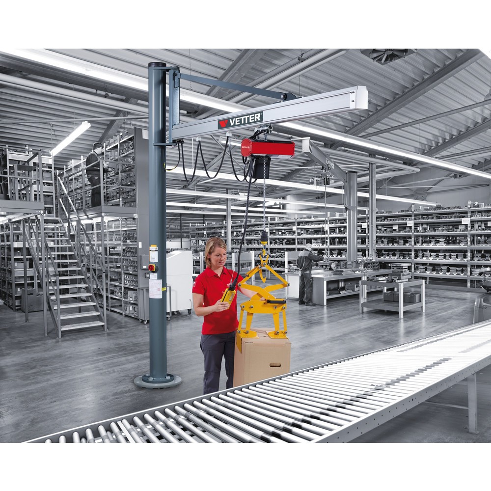 Immagine del prodotto n. 4: Gru orientabile VETTER® incl. paranco elettrico a catena LIFTKET, versione da parete, sbraccio 1.900 mm, portata 125 kg