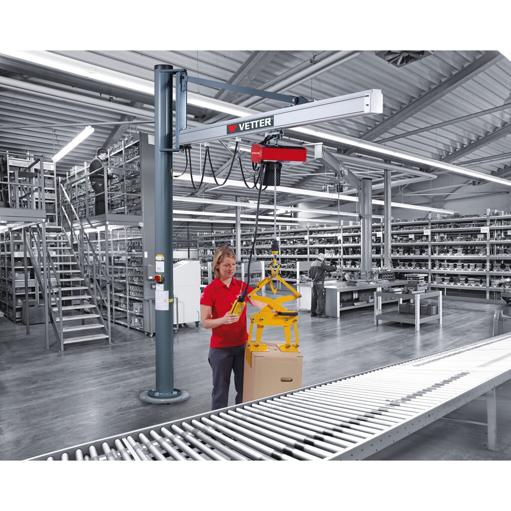 Immagine del prodotto n. 5: Gru orientabile VETTER® incl. paranco elettrico a catena LIFTKET, versione a colonna, sbraccio 2.900 mm, portata 125 kg