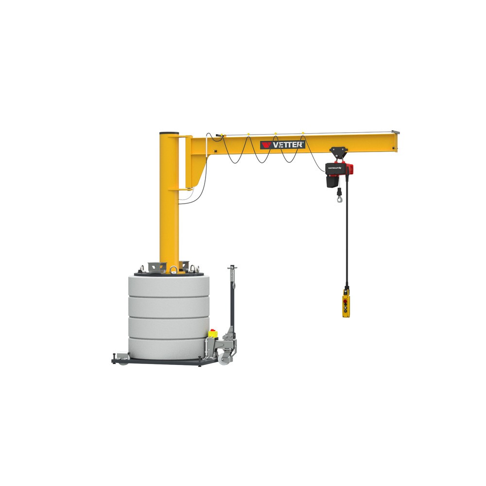 Immagine del prodotto n. 3: Gru orientabile VETTER® incl. paranco elettrico a catena LIFTKET, raggio di rotazione 270°, sbraccio 2.000 mm, portata 500 kg